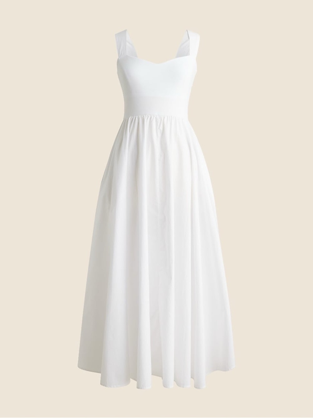 J.Crew Sweetheart Tank Dress with Poplin Skirt